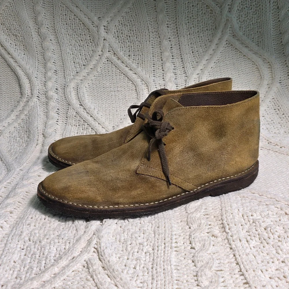 J.Crew MacAlister Chukka Desert Boots‎ Distressed Suede Made in Italy Mens 13